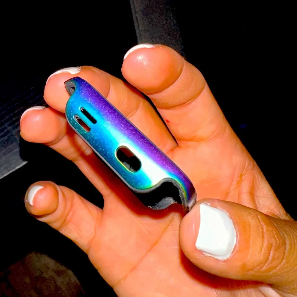 38mm Apple Watch rainbow case & band. Case plastic & band stainless steel. $25